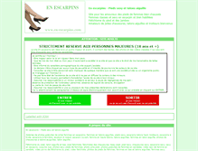 Tablet Screenshot of en-escarpins.com